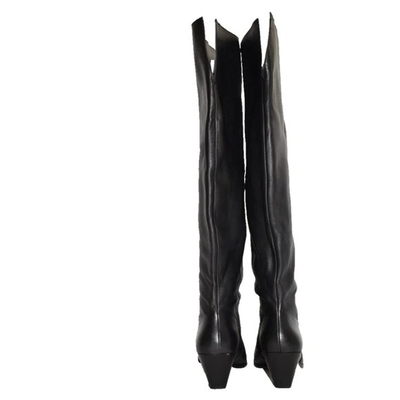 New! Vince Camuto Sewinny4 XC Slouch Black Leather Wide-Calf Size 11W OTK DD513 - Picture 5 of 6